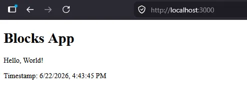 Bare template of AWS Blocks is much better to build something of your own