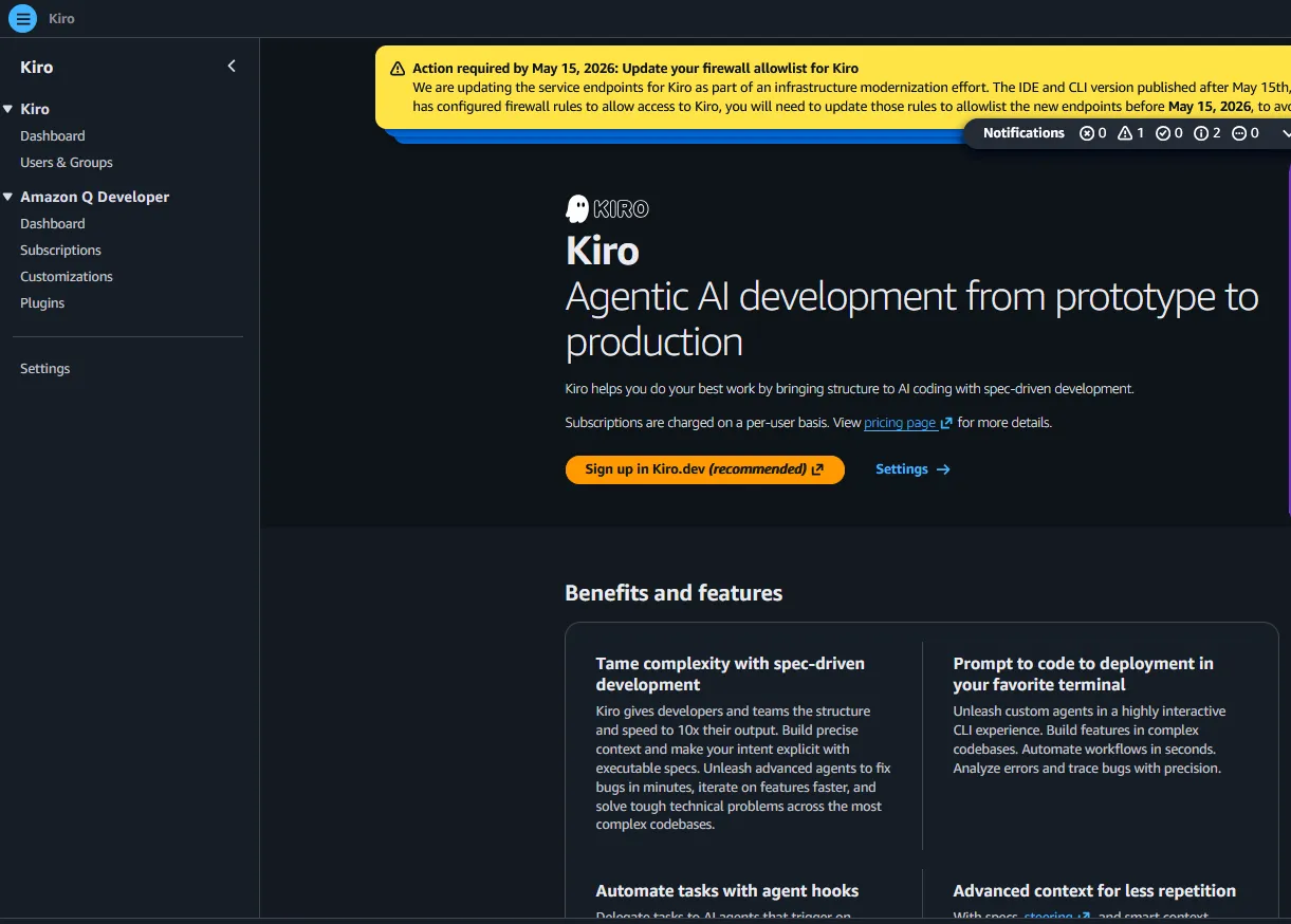 Amazon Q Developer page is a hidden gem in your AWS Console.