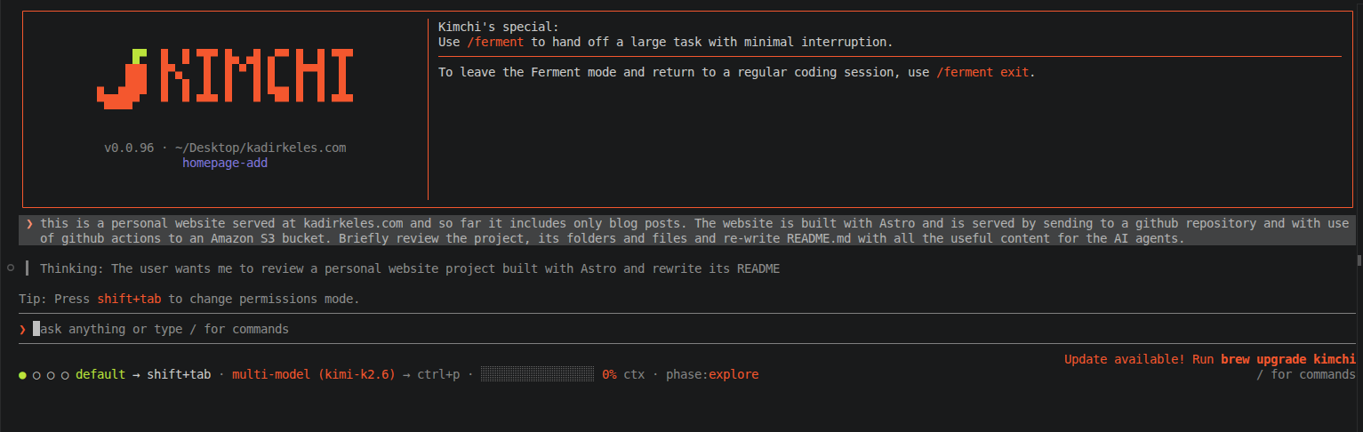 Surprisingly kimchi.dev was better at delivering the tasks compared to major AI development tools